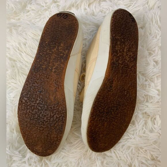 Superga Classic Cotu Canvas Sneakers in Beige Eggshell Sz US 9 EU 40 Great Shape - Picture 8 of 11
